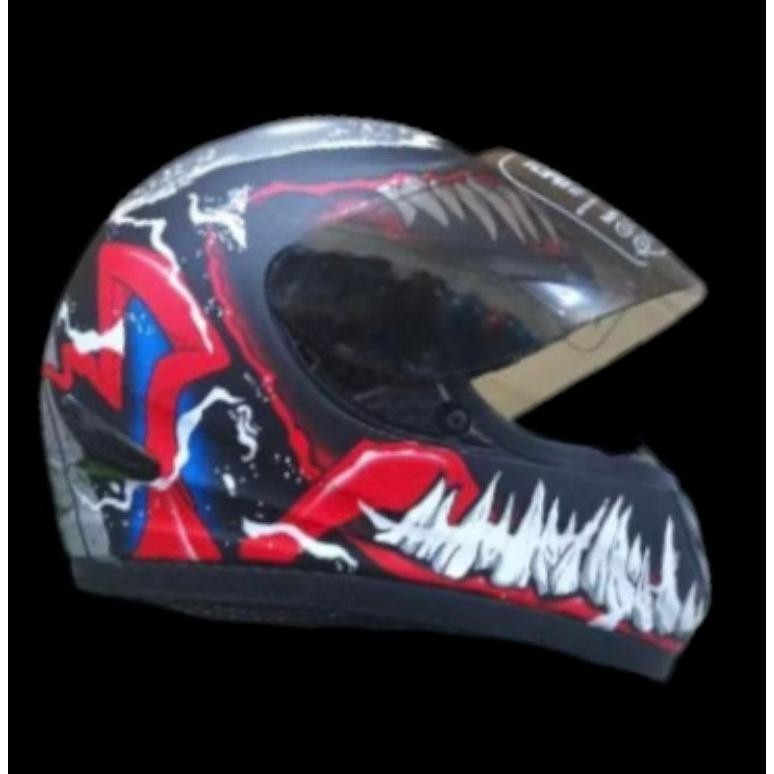 Helm Kbr Full Face Motif  Venom Terbaru