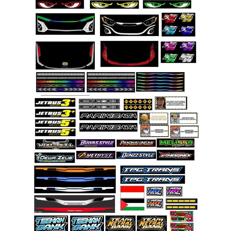 

Jg-8 Stiker Bus Miniatur Full Modifikasi V1 Bahan Vinyl