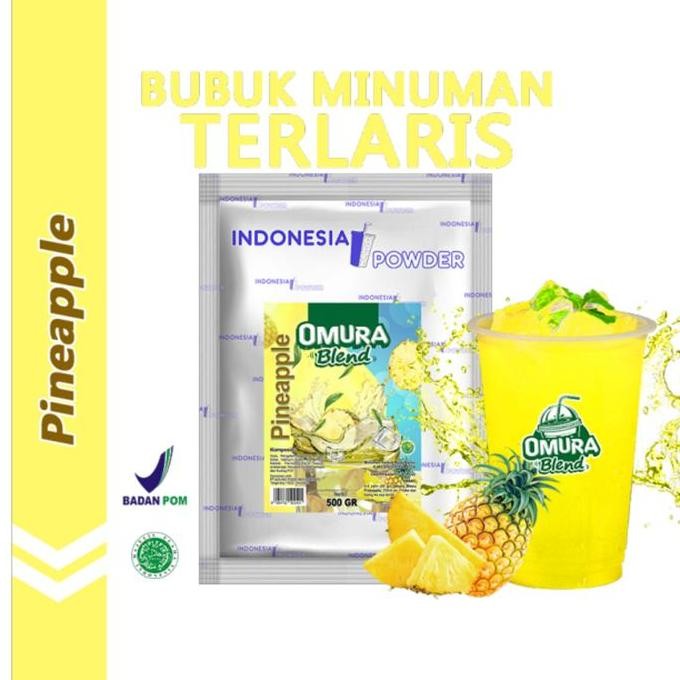 

Baru Omura Pineapple Blend Bubuk Minuman Nanas 500Gr - Powder Drink Tropical