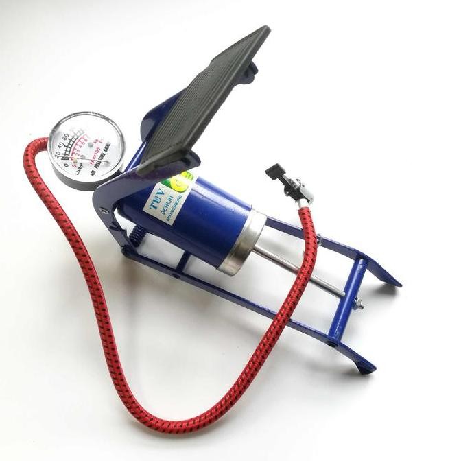 Original Pompa Injak Mobil Motor Sepeda - Pompa Angin Gas Balon Bola Pelampung Foot Pump Portable