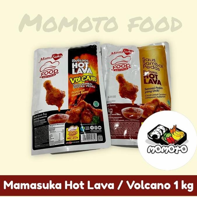 

HOT LAVA Mamasuka Delisaos 1kg Saus Sambal Pedas Food Service