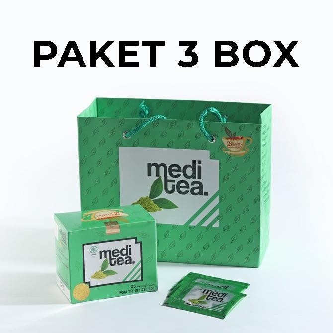 

SALE! MEDITEA TEH HIJAU HERBAL ANTIOKSIDAN AUTOIMUN & ANTIKANKER - PAKET 3 BOX