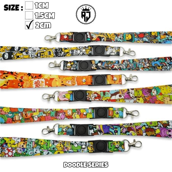 

Premium Lanyard Doodle - Lanyard Device Doodle Series Ukuran 2Cm