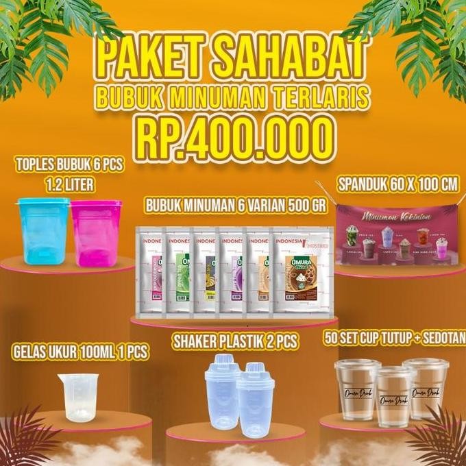 

Baru Paket Sahabat Umkm Paket Usaha Franchise Minuman Kekinian Bubuk Omura Powder
