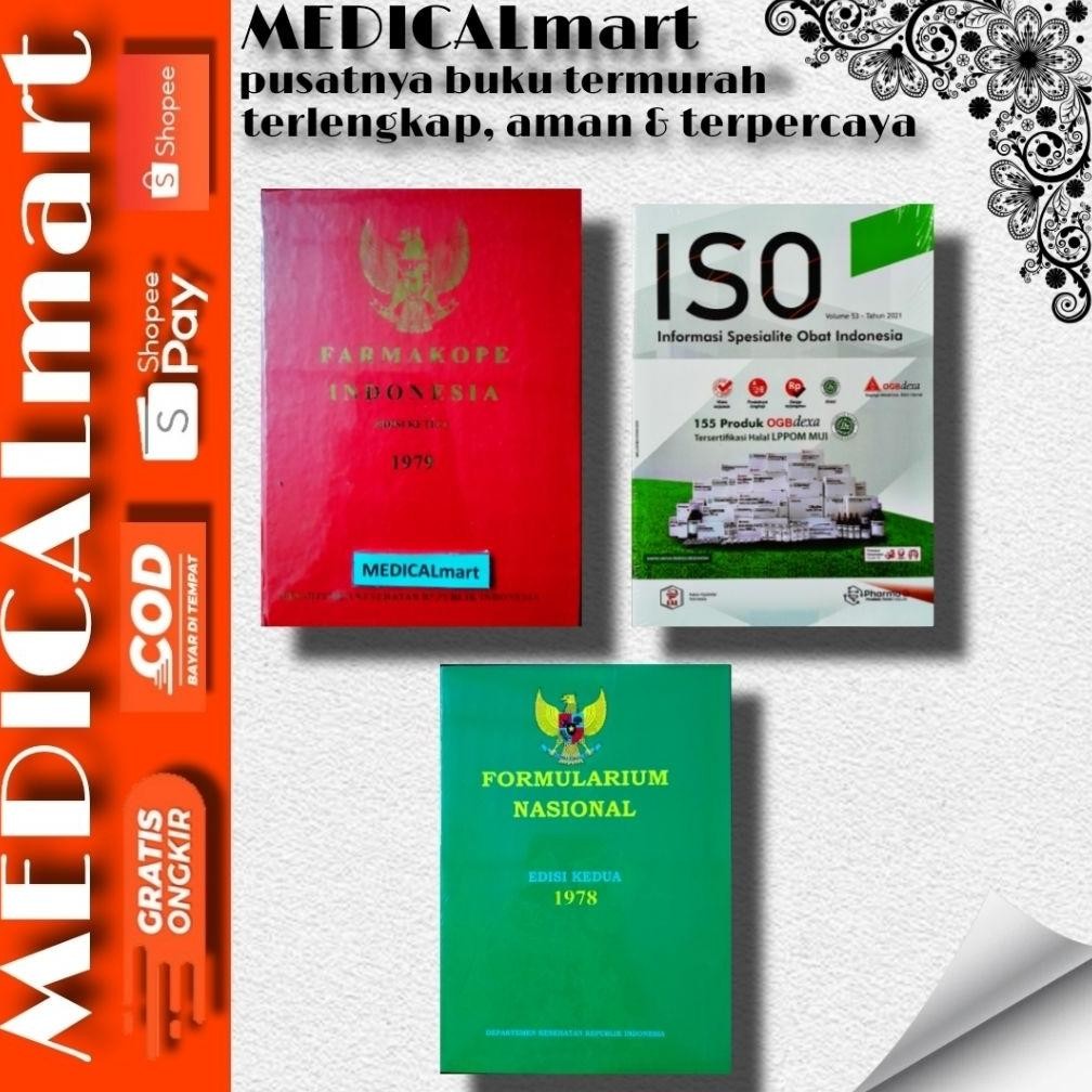 Original Paket 3 Buku : Formularium Nasional (Fornas), Iso, Dan Fi 3 (Farmakope Indonesia Edisi 3) A