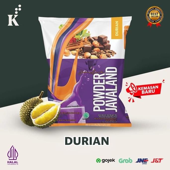 

Baru Javaland Bubuk Minuman Durian Reguler 1Kg - Powder Drink Rasa Durian Halal Terlaris