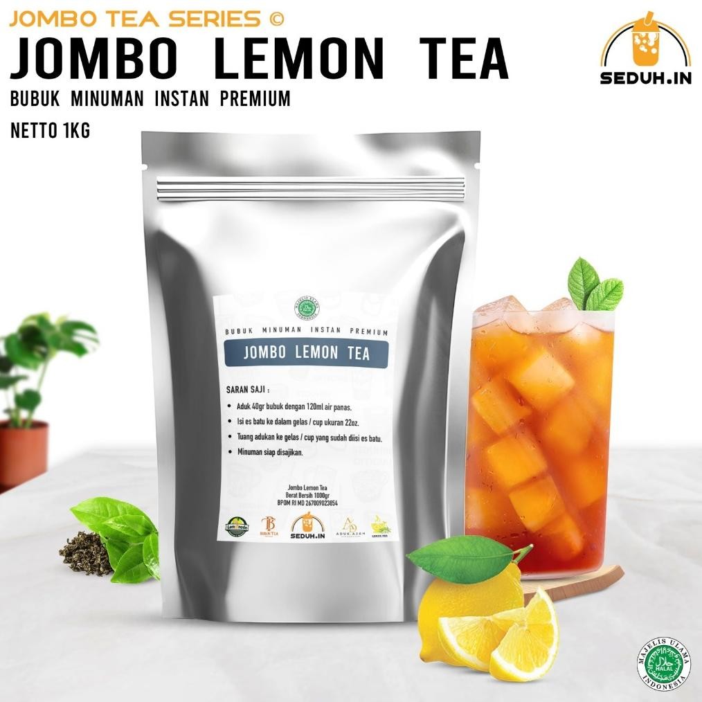 

SALE! TEH JUMBO LEMON TEA 1KG BUBUK MINUMAN PREMIUM RASA LEMON