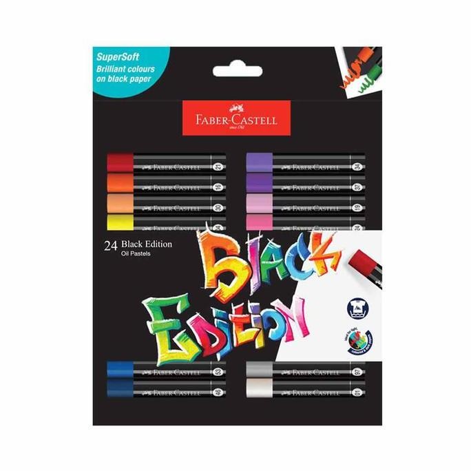 

FABER CASTELL SET 24 PCS OIL PASTEL BLACK EDITION 220024