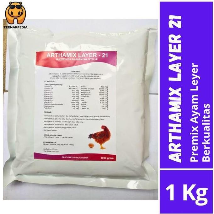Arthamix Layer 1 Kg - Arthamix 21 - Premix Ayam Petelur - Premix Ayam
