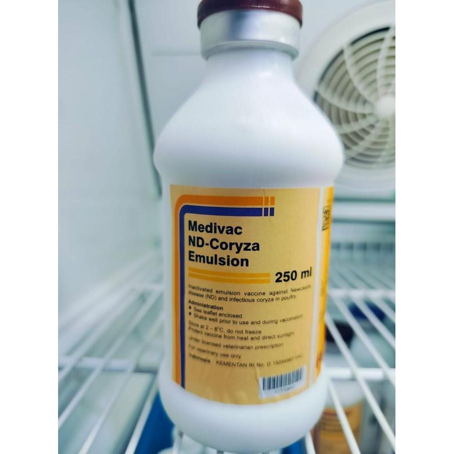 Medivac Vaksinasi Ayam ND Coryza Emulsion 250 ML