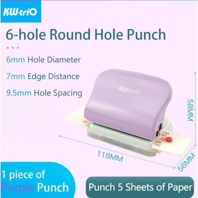 

Siap Kirim Pelubang Kertas Kw-Trio 99H9 6 Lubang Warna Pink/Ungu - Mesin Pelubang A4 A5 B5