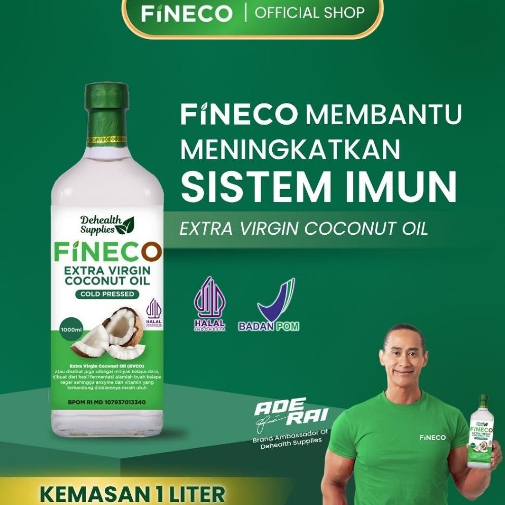 

Siap Kirim Dehealth Supplies FINECO 1 Liter - Virgin Coconut Oil Murni Botol Kaca