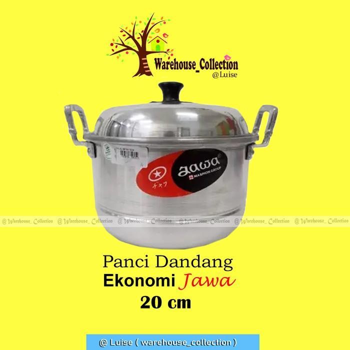 Panci Dandang Jawa Maspion 18Cm, 20Cm, 22Cm, 24Cm  / Panci Kukus / Panci + Sarangan / Panci Aluminiu
