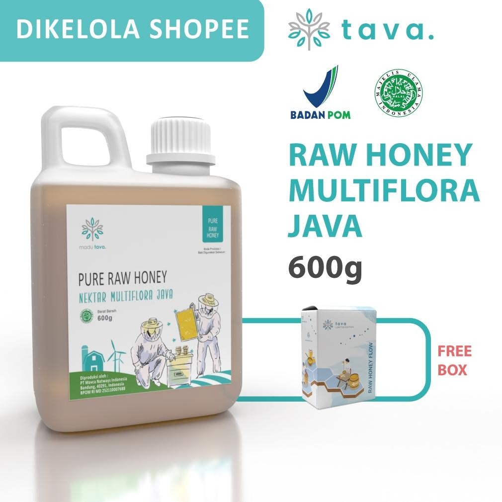 

Siap Kirim Madu Asli Murni 600gr Tava Grade A Nektar Multiflora Java 100% Natural Raw Honey Premium