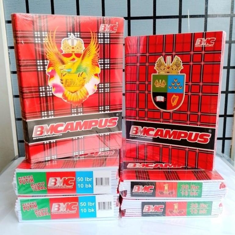 

Siap Kirim BMC Buku Tulis Campus 36 & 50 Lembar 1 Pack Isi 10 Buku [Original]