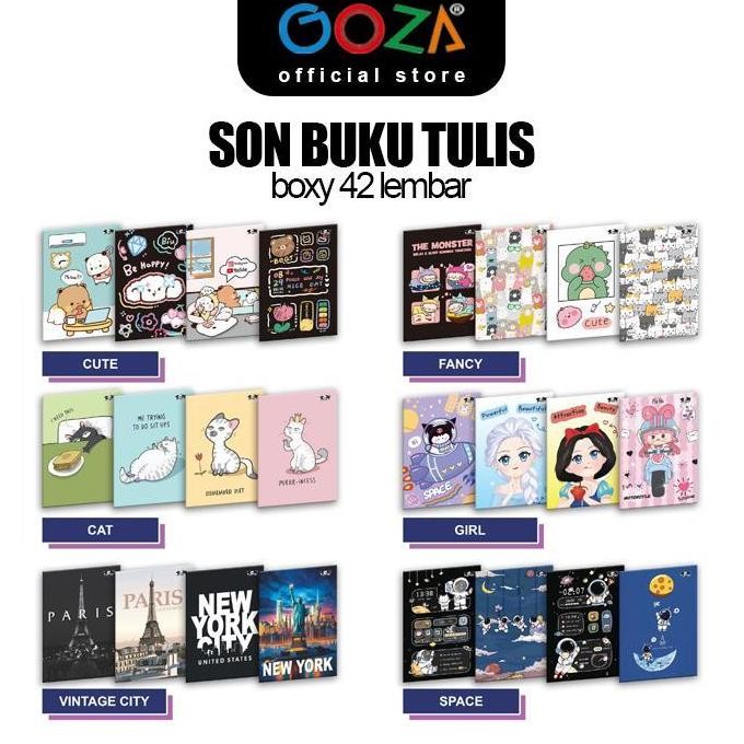 

Siap Kirim Buku Tulis SON 42 Lembar Boxy - 1 Pack Isi 10 Buku Sekolah Murah Berkualitas