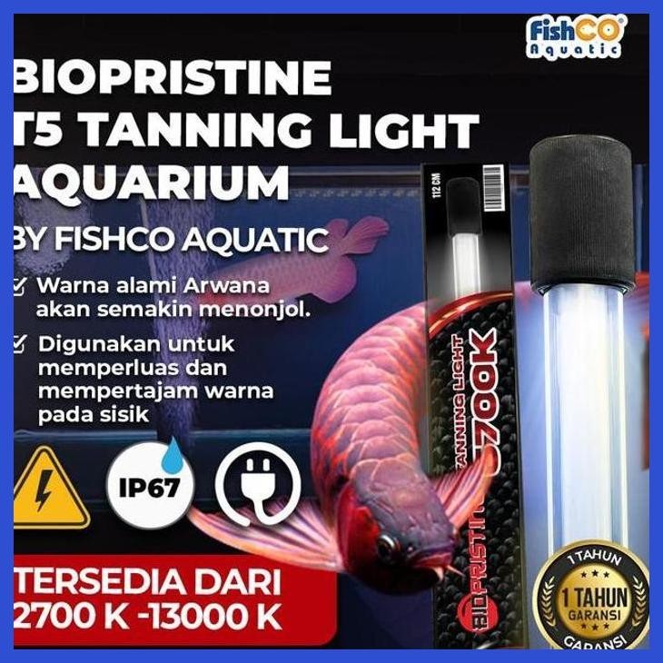 (RATUBEE) BIOPRISTINE TANNING LAMP 6700K - LAMPU TANING T5 LED AQUARIUM ARWANA PERALATAN AQUARIUM IK