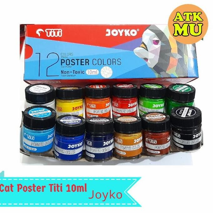 

Cat Poster Set Botol 10Ml Titi Joyko / Cat Poster Set 12 Warna