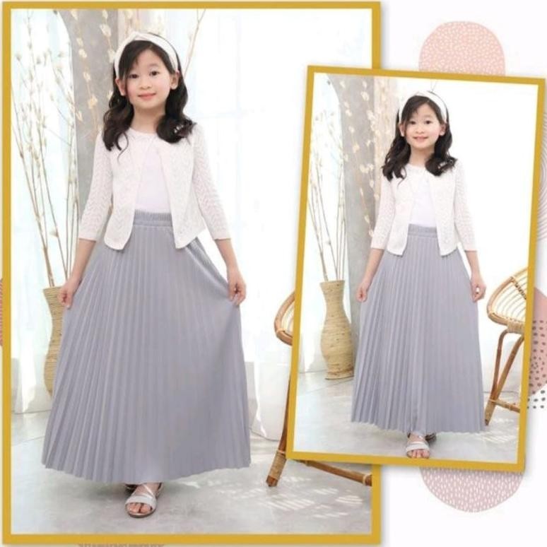 Hot - ROK PLISKET ANAK PEREMPUAN / ROK PLISKET ANAK PREMIUM UMUR 4 - 12 TAHUN (COD)