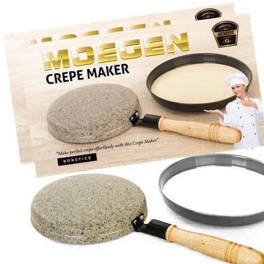 Moegen Crepe Maker Pan Teflon Terbalik Kulit Risoles Kwalik Crepes