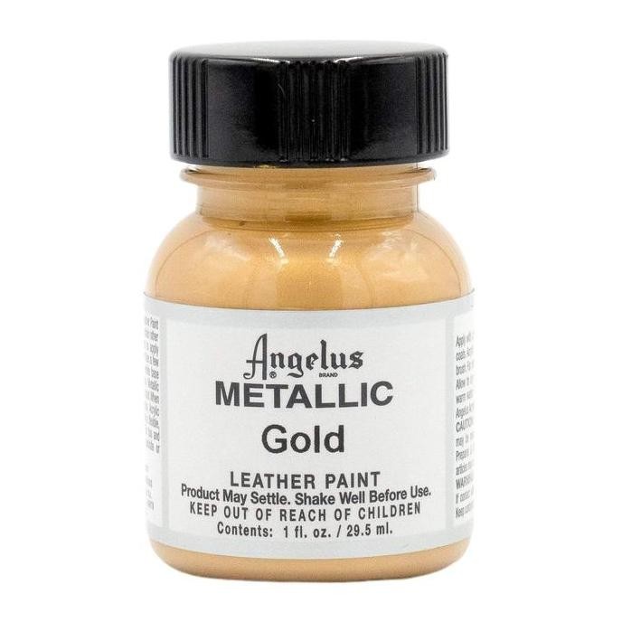 

Angelus Metalic Gold Leather Paint Cat Bahan Kulit 1 Oz 29 Ml Usa