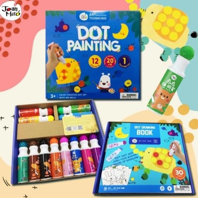 

Joan Miro Jar Melo Dot Painting 12 Colour