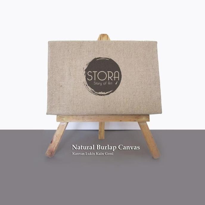 

Kanvas Lukis Goni 40X60 Cm / Natural Burlap Rustic Canvas Rami