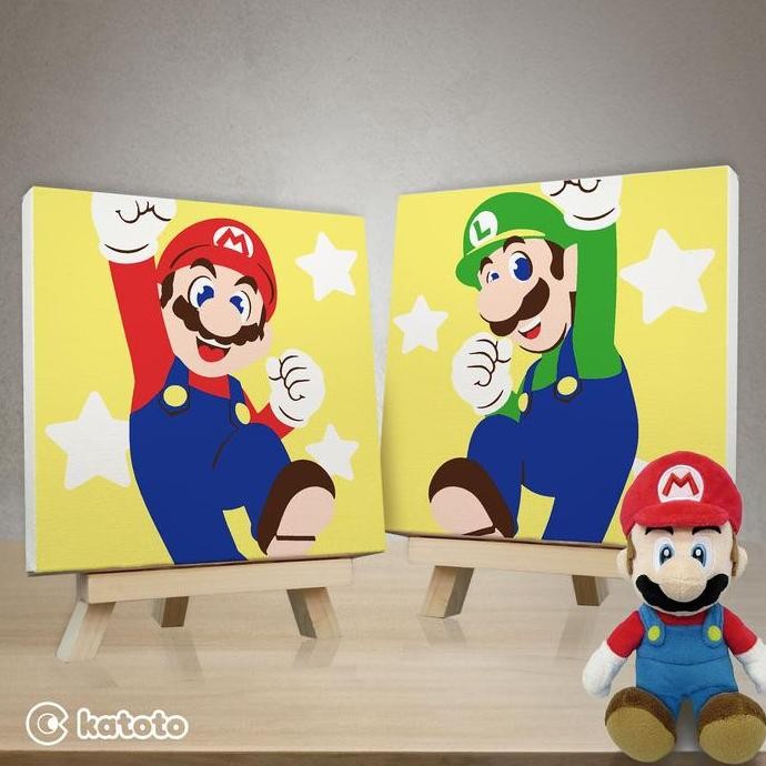 

Paint By Numbers Super Mario Bros Luigi Painting Kit By Number