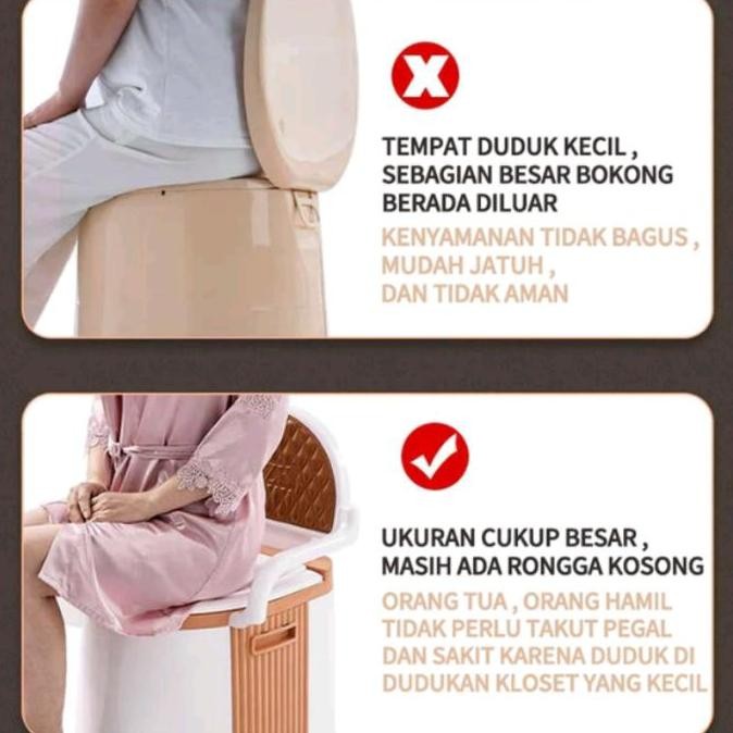 Kloset Kursi Pispot Lansia / Kursi Pispot Ibu Hamil Pispot/Kursi Toilet/Toilet Portable/Wc Duduk Lan