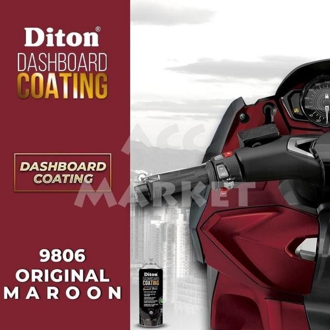 Diton Dashboard Coating Dasbor Merah Marun Maroon Red 9806