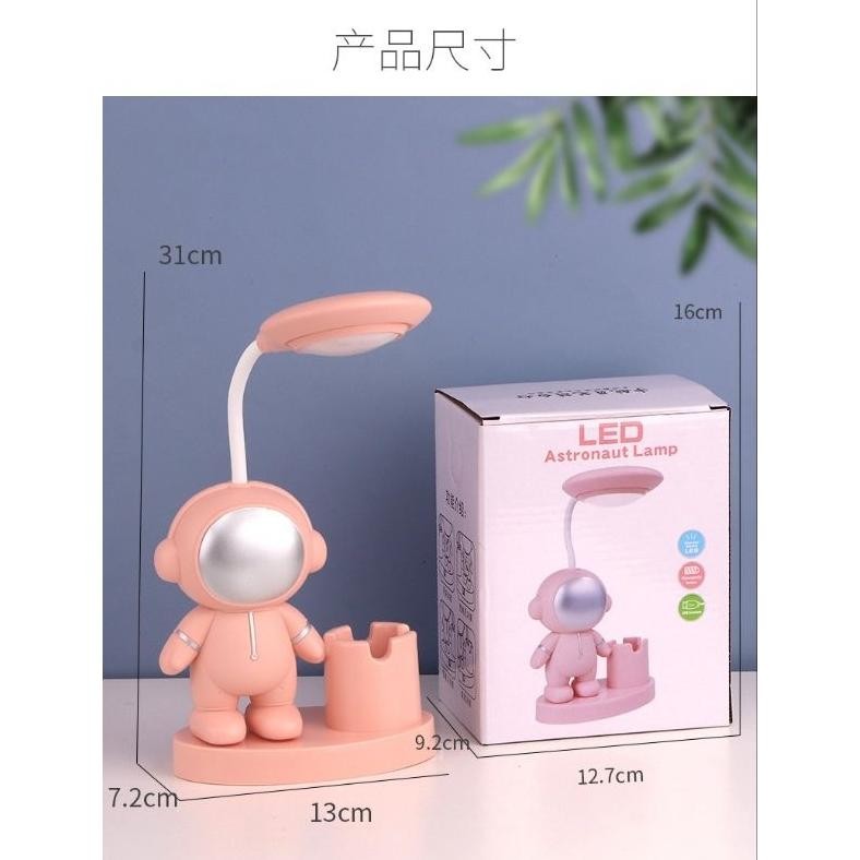 

Limited - Lampu Meja Belajar Baca Portable Rautan Pensil Astronot ,,
