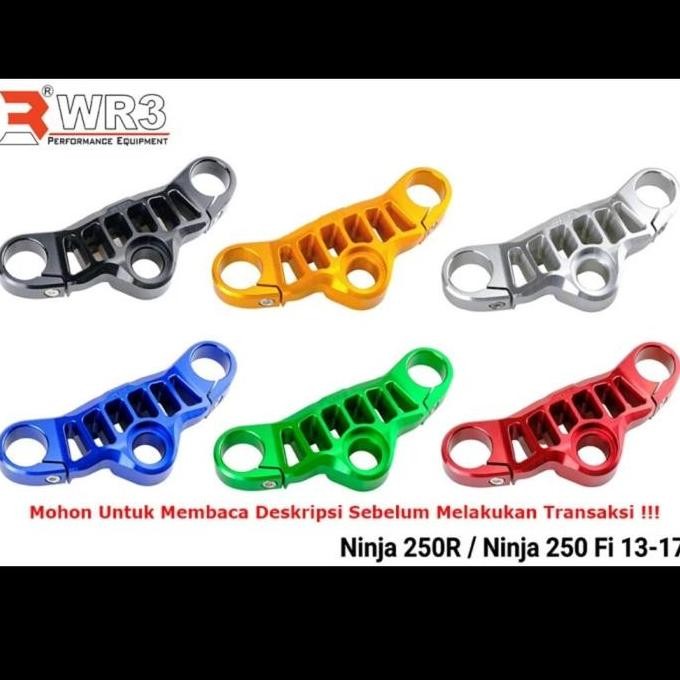 Ready Triple Clamp Segitiga Stang WR3 Ninja 250FI 250 FI Old 2013-2017