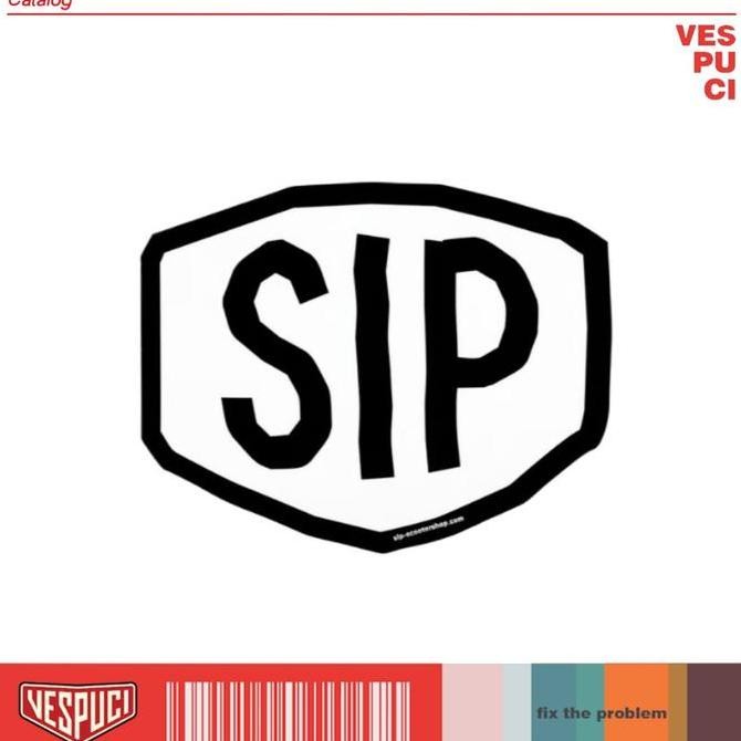 

Baru Stiker / Sticker SIP 30years 4 Corner / Logo White / Couple On Scooter