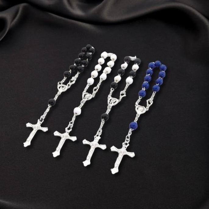 Gelang Rosario Salib Bunda Maria - Gelang Rosario Pria - Gelang Rosario Wanita - Gelang Rosario Kato