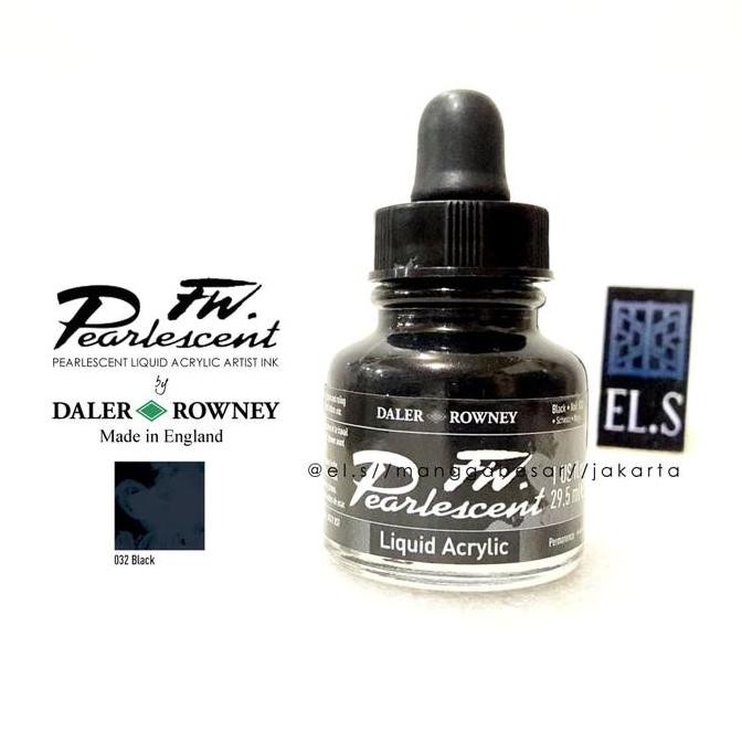 

Daler Rowney Fw Pearlescent Acrylic Black