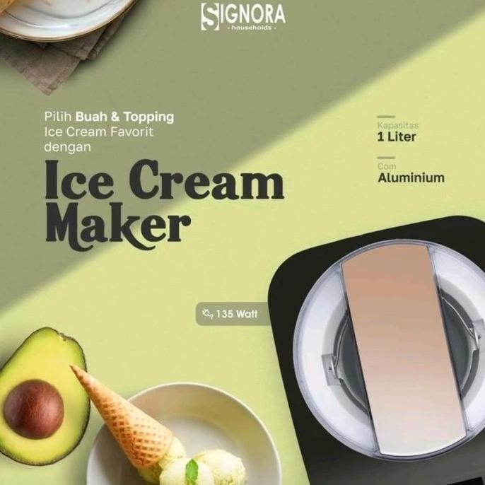 Mesin Es Cream Signora Ice Cream Maker Yoghurt Maker Mesin Es Cream Gelato