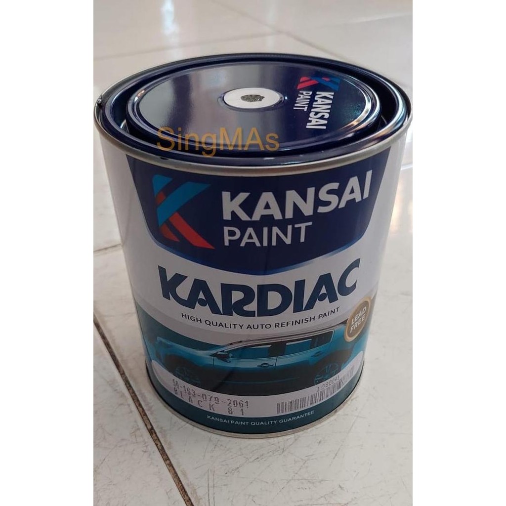 Cat Mobil Duco Kardiac Black 81 Hitam Gloss Pekat 1L 1Ltr