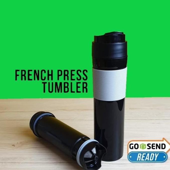 Coffee Tumbler Gelas Kopi Portable - French Press Tumbler Coffee Maker