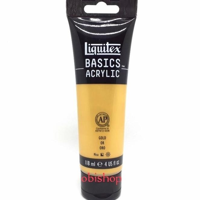 

Cat Akrilik Liquitex Basics Acrylic 118 Ml Gold