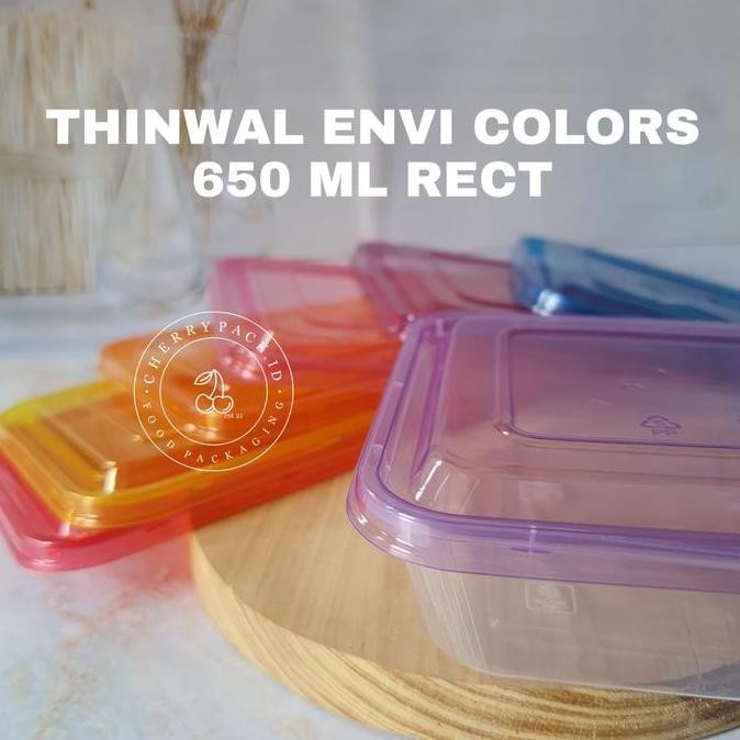 

Thinwal Envi Colors Premium @650 Ml Rect Lentur Tidak Mudah Pecah