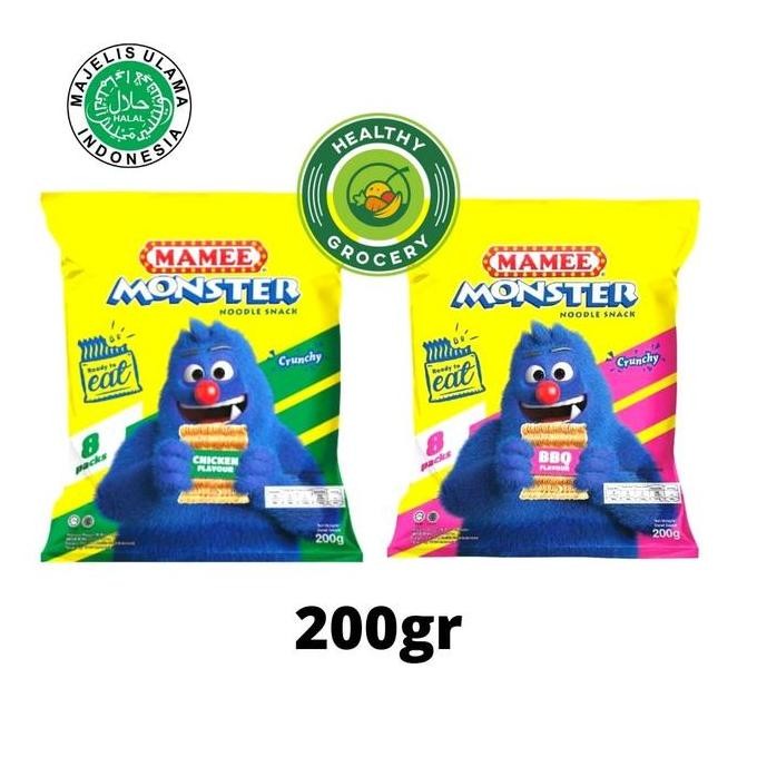 

JB Mamee Monster Noodle Snack Crunchy 200gr BBQ / Chicken None