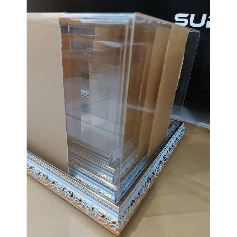 Kotak Akrilik Seserahan 1 Set 3 Kotak Bening Tebal Nugi