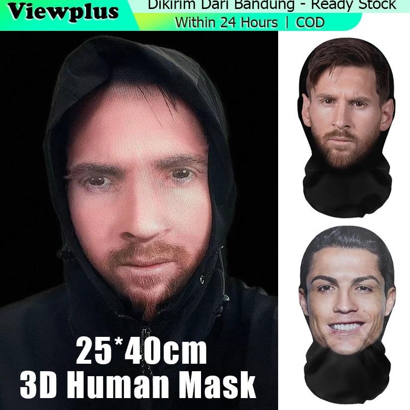 3D dicetak Kanye Masker elastis Mesh masker wajah penuh untuk pria wanita Cosplay hiasan kepala Hip 