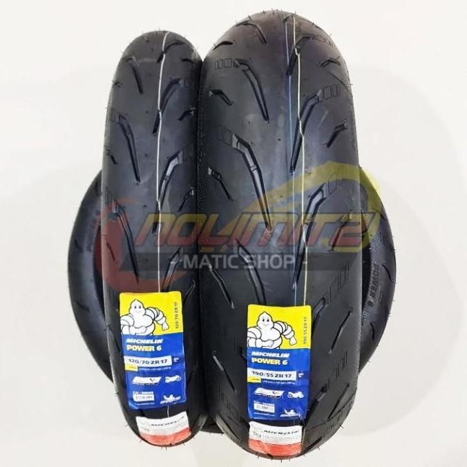 Ban Motor Michelin Power 6 Depan Belakang 120/70 - 17 & 190/55 - 17
