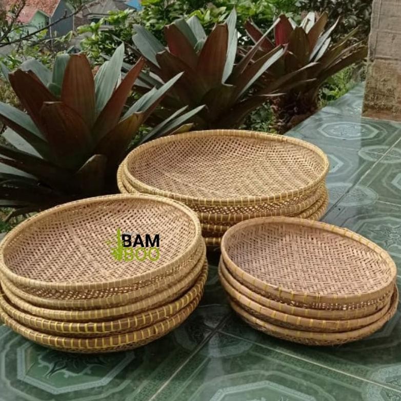 Ayakan kulit bambu termurah Diameter 53-55 ayakan kulit bambu serbaguna Nugi