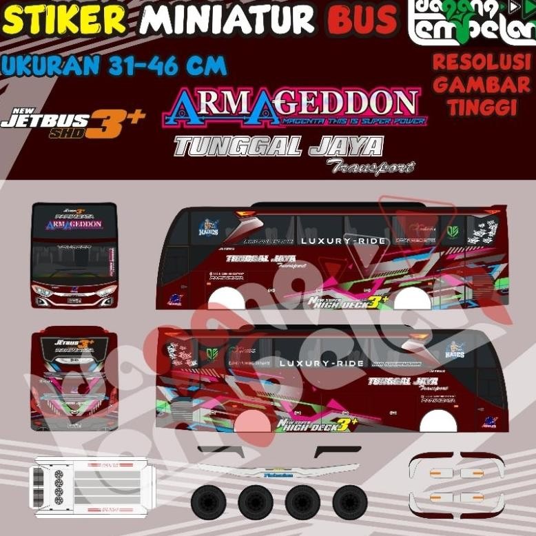 

Tru-63 Stiker Miniatur Bus Tunggal Jaya