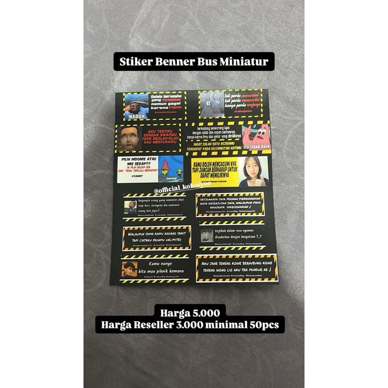 

Gd-324 Stiker Kata Kata Bus Miniatur .. Beli Diatas 50Rb Dapet Bonus