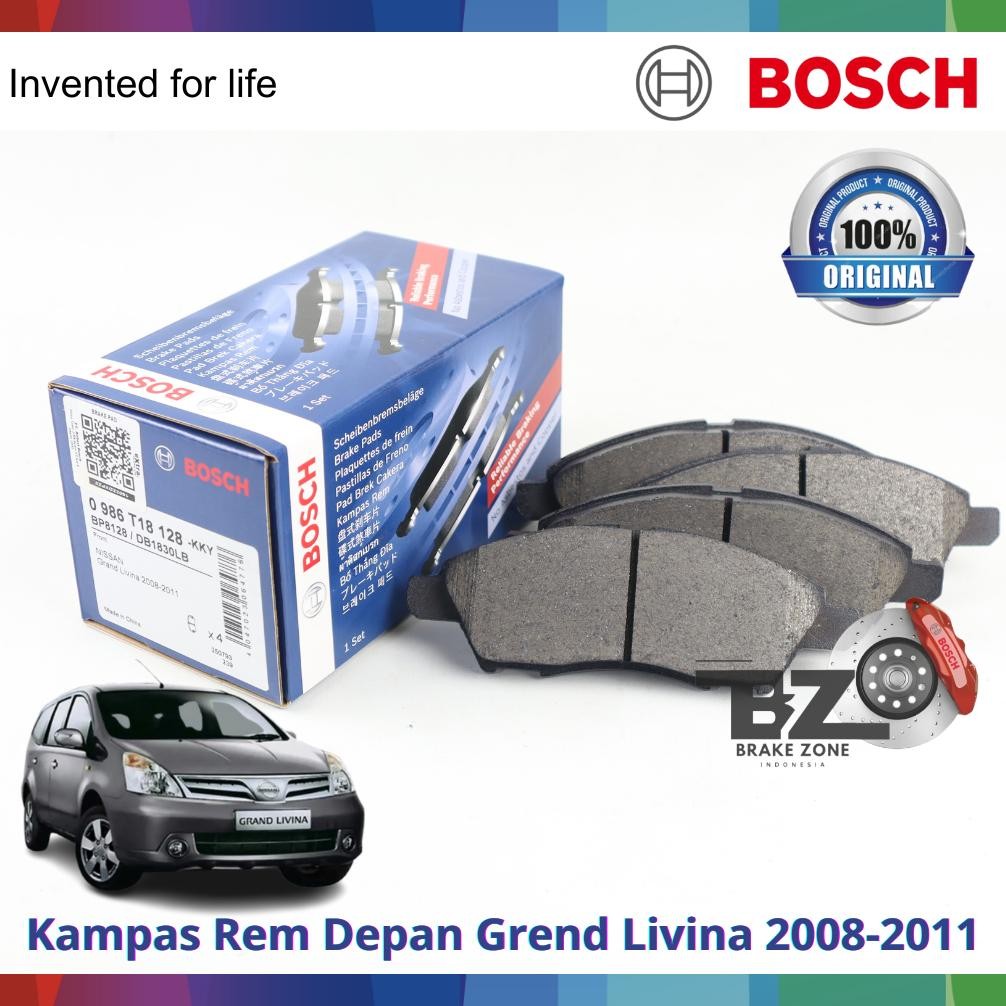 BOSCH Kampas Rem Depan Grand Livina 2008-2011 ORIGINAL Nugi
