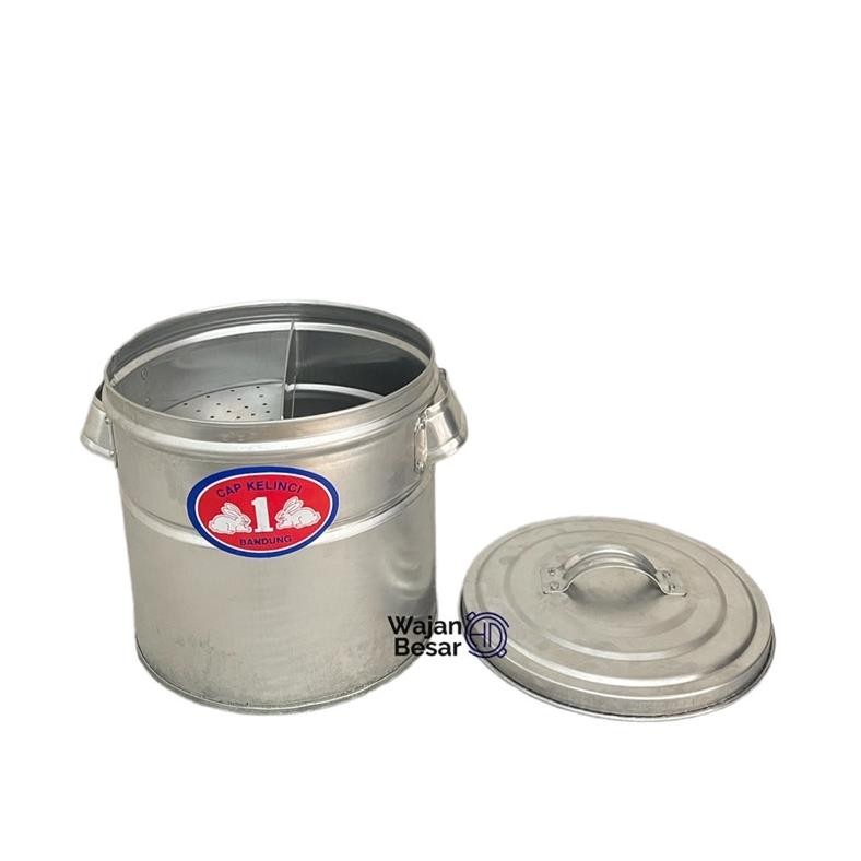 Buleng Bakso Dandang Cuanki 26 28 30 Cm Sekat Setengah Aluminium Nugi