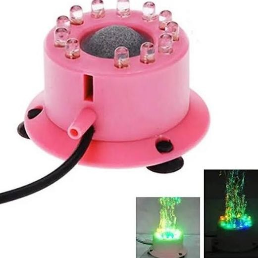 Lampu batu aerator gelembung udara colorful light bubble aquarium